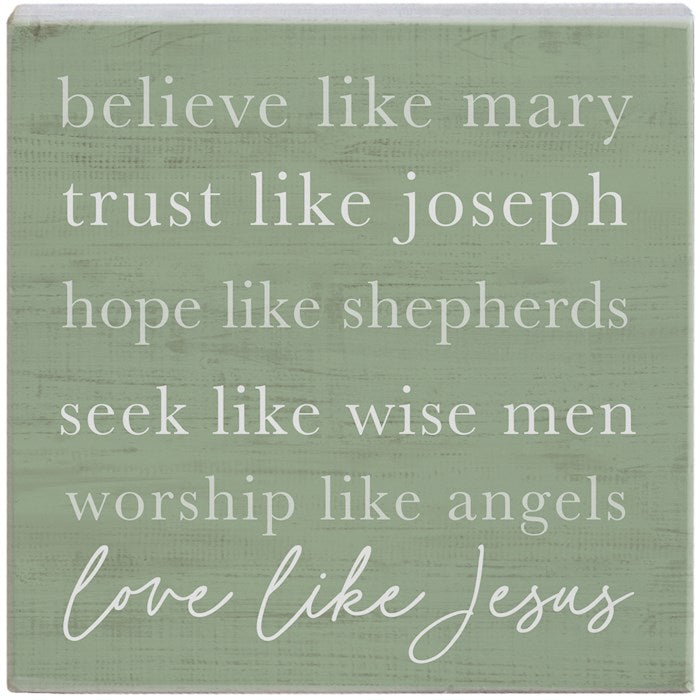 Small Talk Square-Believe Like Mary (5.25" x 5.25")