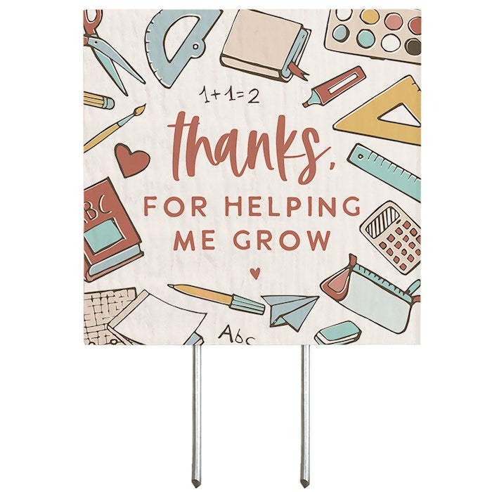 Plant Thought-Thanks For Helping Me Grow (4" x 5.75")