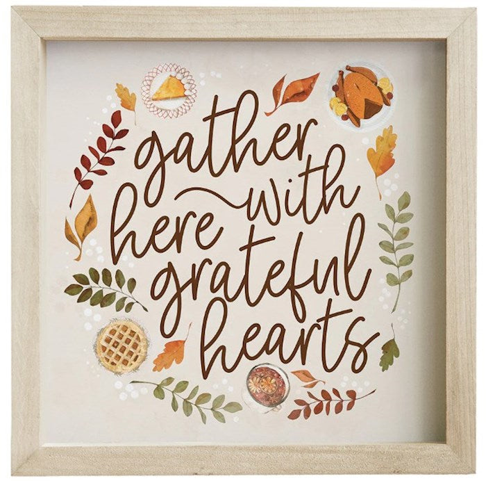 Rustic Frame-Gather Thanksgiving (10&quot; x 10&quot;)