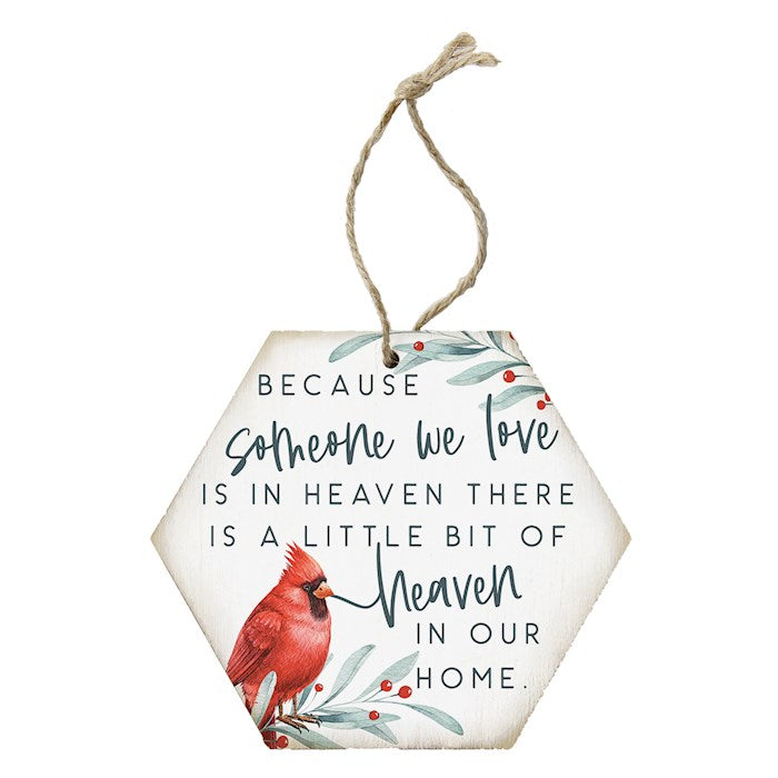 Ornament-Honeycomb-Someone We Love Cardinal (4.5" x 6.875")