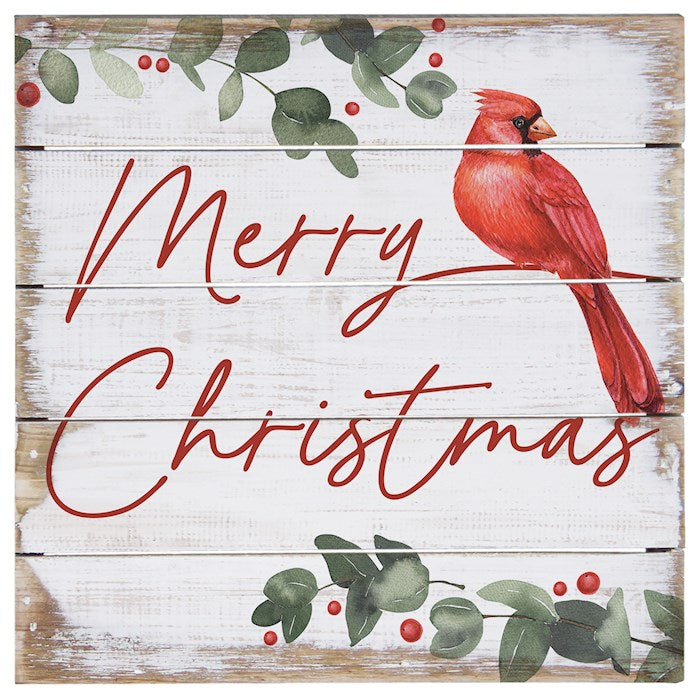 Petite Pallet-Christmas Cardinal (8" x 8")