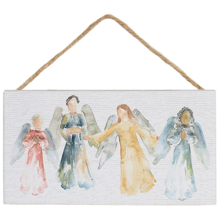Petite Hanging Accent-Colorful Angels (5.5&quot; x 6.5&quot;)