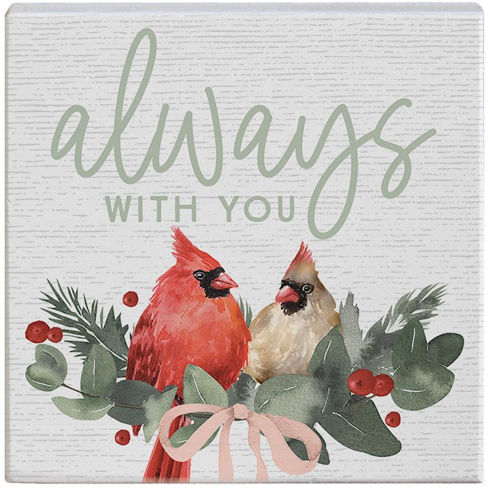 Small Talk Square-Always Christmas Cardinals (5.25&quot; x 5.25&quot;)