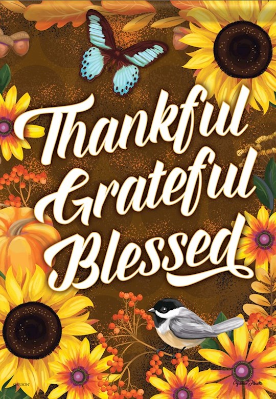 Flag-Garden-Durasoft-Thankful (12.5&quot; x 18&quot;)