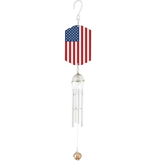 Wind Chime-Picture Perfect-American Flag (18"H x 3"W)