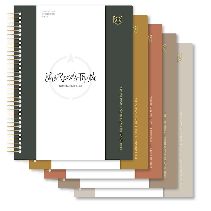 CSB She Reads Truth Spiral Bound Notetaking Bible: Five-Volume Set-Spiral Bound