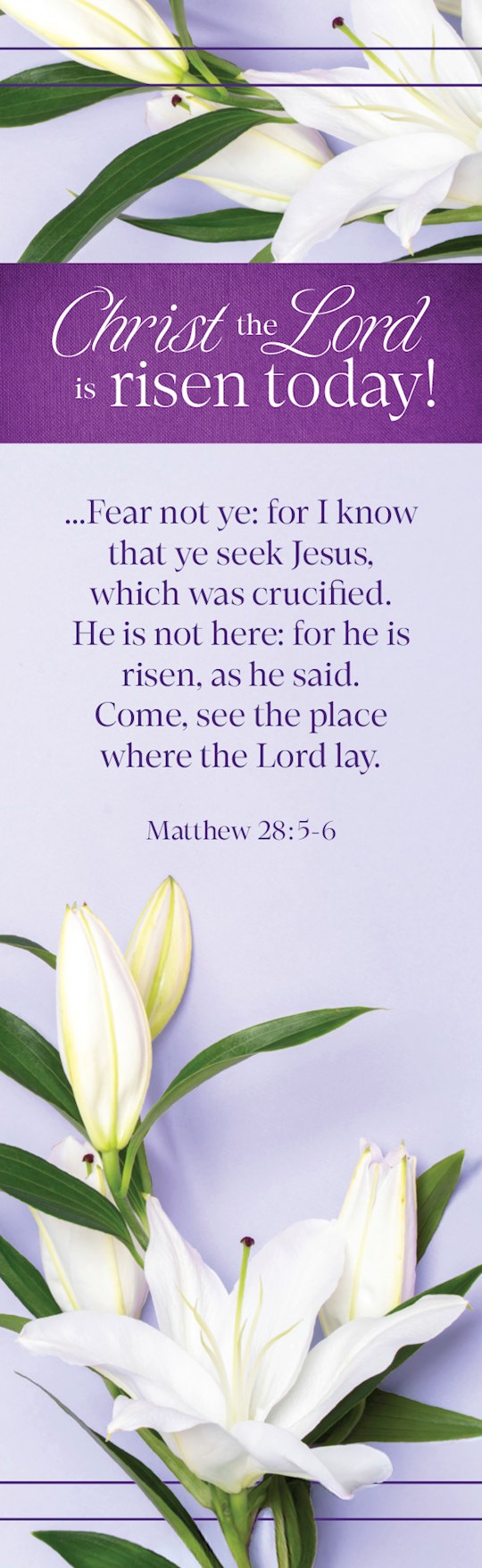 Bookmark-Easter: Christ The Lord Is Risen Today (Pack Of 25)