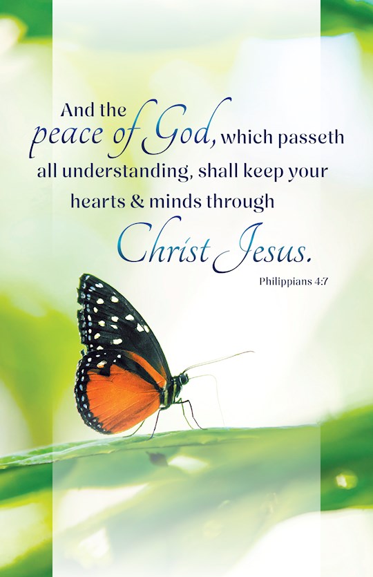 Bulletin-And The Peace Of God Which Passeth All  Understanding (Pack Of 100)