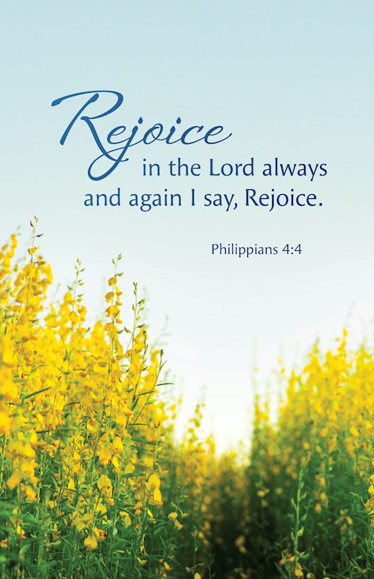 Bulletin-Rejoice In The Lord Always (Pack Of 100)