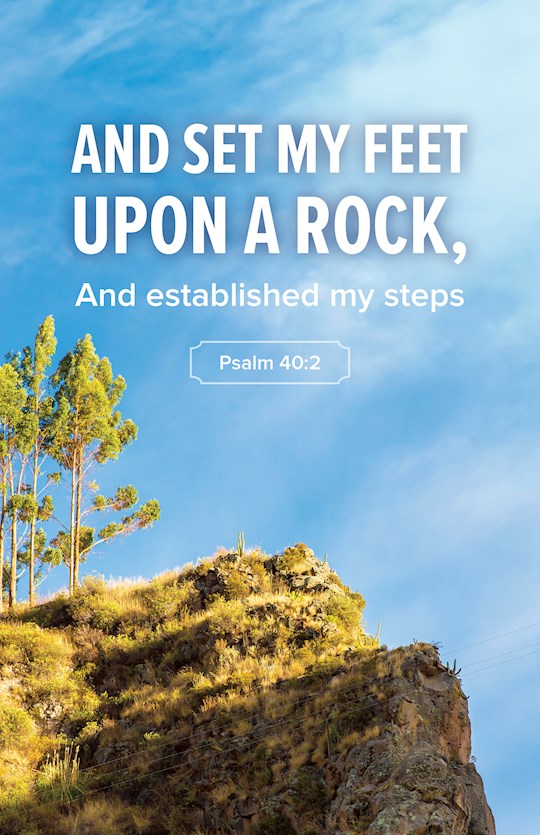 Bulletin-And Set My Feet Upon The Rock (Pack Of 100)