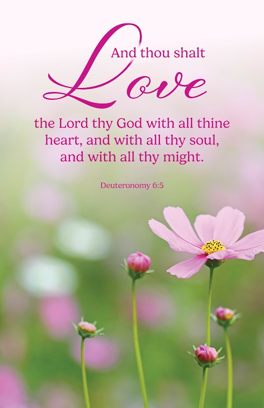 Bulletin-And Thou Shalt Love The Lord Thy God... (Pack Of 100)