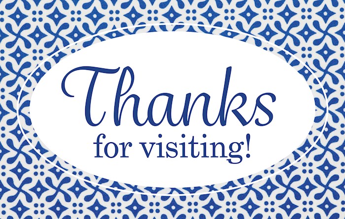 Postcard-Thanks For Visiting! (Pack Of 25)
