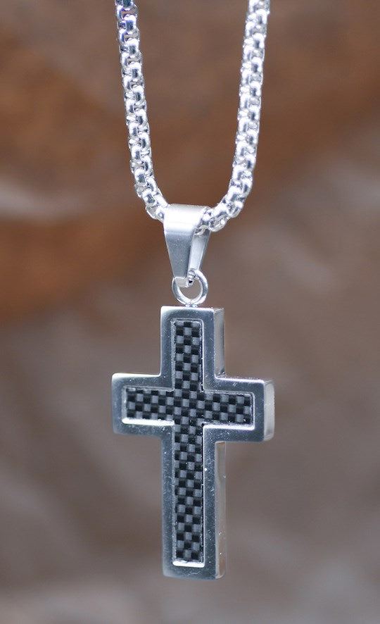 Necklace-Eden Merry-Carbon Fiber-Black/Clear