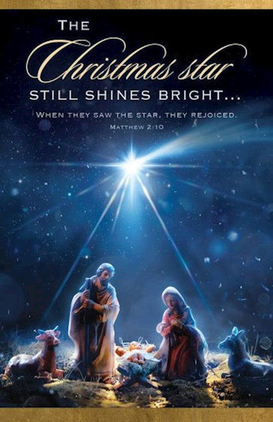 Bulletin-The Christmas Star Still Shines Bright (Matthew 2:10 KJV) (Pack Of 100)