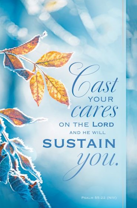 Bulletin-Cast Your Cares On The Lord (Psalm 55:22 NIV) (Pack Of 100)