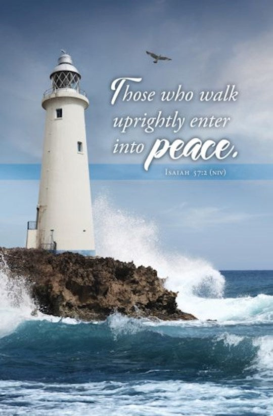 Bulletin-Those Who Walk Uprightly Enter Into Peace (Isaiah 57:2 NIV) (Pack Of 100)