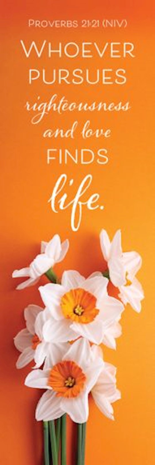 Bookmark-Whoever Pursues Righteousness (Proverbs 3:13 NIV) (Pack Of 25)