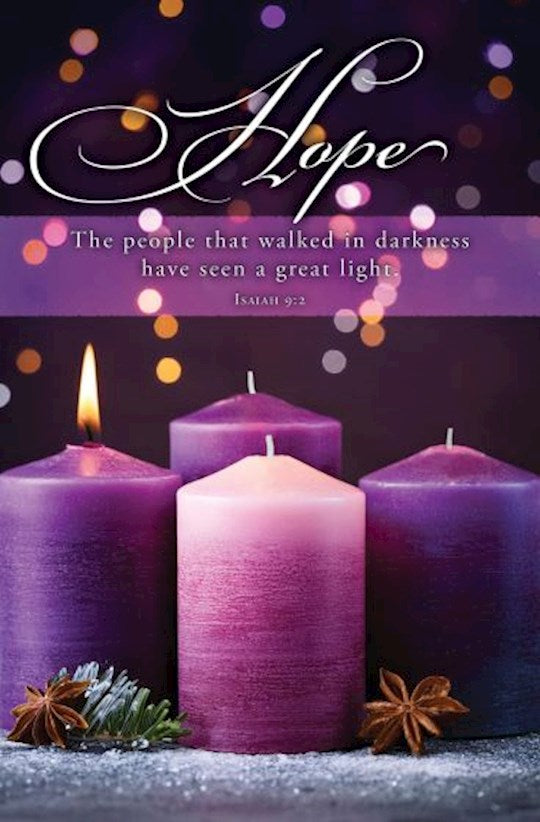 Bulletin-Advent Week 1: Hope (Pack Of 100)