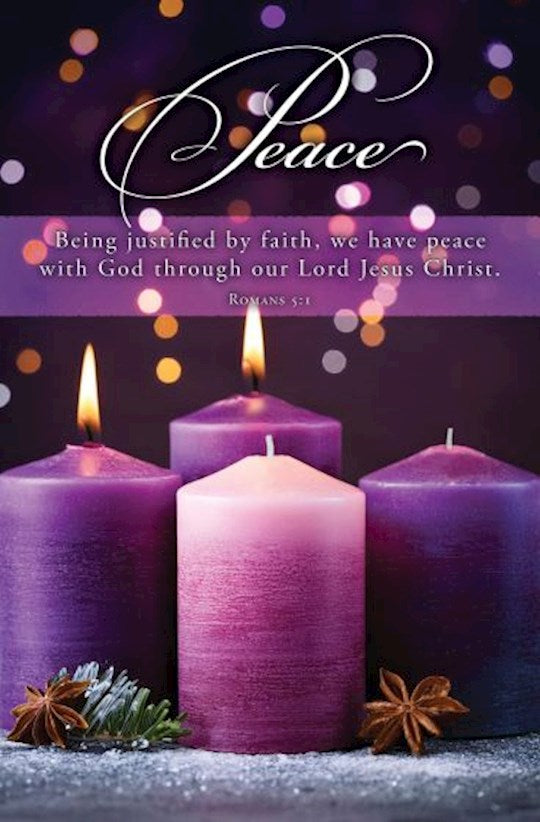 Bulletin-Advent Week 2: Peace (Pack Of 100)