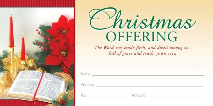 Offering Envelope-The Word Was Made Flesh And Dwelt Among Us (Pack Of 100)