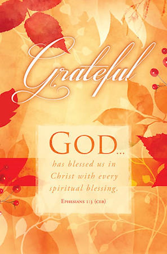 Bulletin-Grateful: God Has Blessed Us (Pack Of 100)
