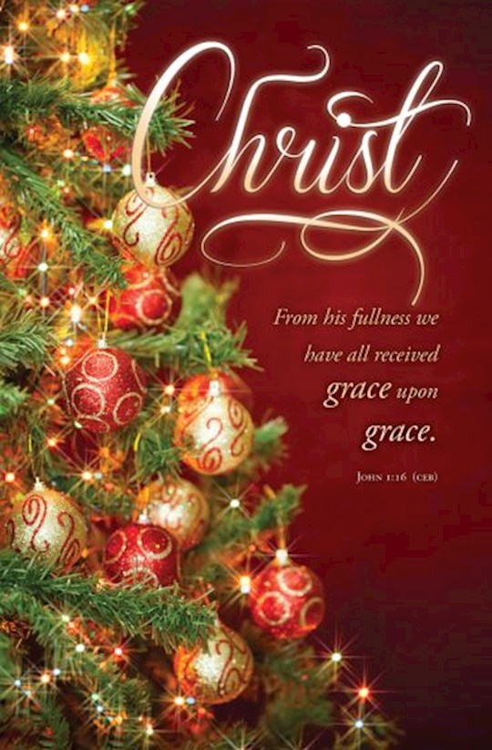 Bulletin-Advent Week 5: Christ/Grace Upon Grace (Pack Of 100)
