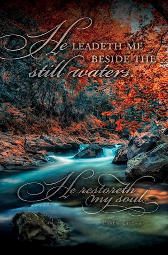 Bulletin-He Leadeth Me Beside Still Waters (Pack Of 100)