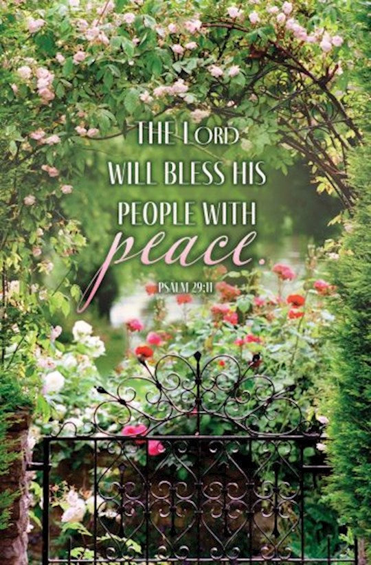 Bulletin-The Lord Will Bless His People With Peace (Pack Of 100)