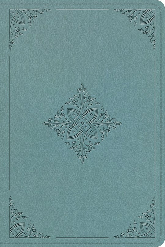 ESV Single Column Heritage Bible-Paris Sky Fleur-de-lis Design Trutone