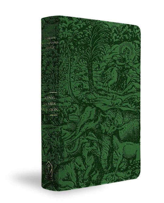 KJV Majestic Illuminated Bible-Emerald LeatherLuxe