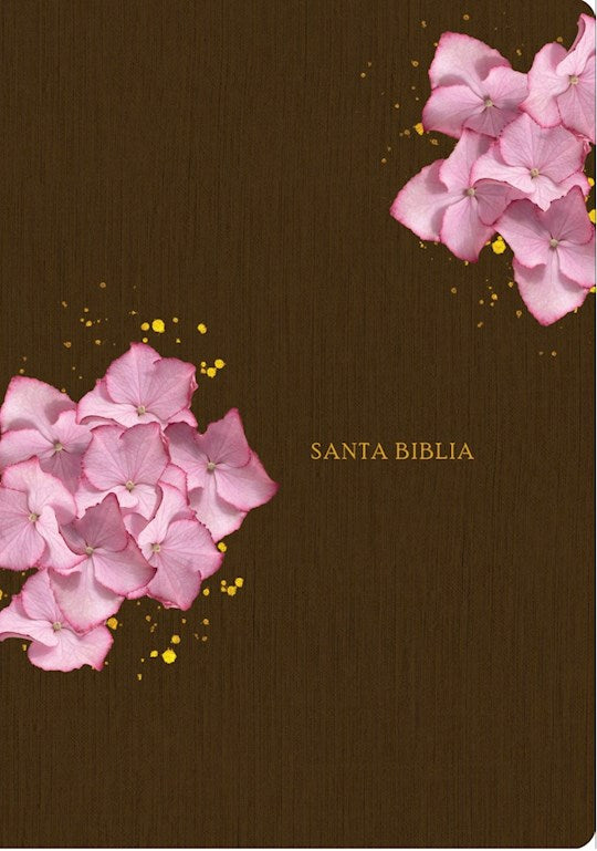 NTV Biblia de Estudio del Diario Vivir (Life Application Study Bible)-Brown/Pink LeatherLike Indexed