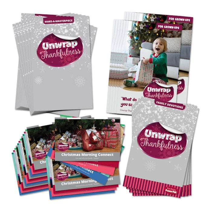 Team Family Year 2: Christmas PowerPak/Unwrap Thankfulness (Pack Of 10)