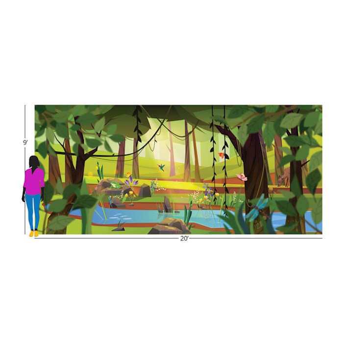 Team Family Year 2: Summer Adventure Insta-Theme Fabric Backdrop (20&