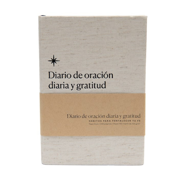 Diaro de Oracion Diaria y Gratitud (Daily Prayer And Gratitude Journal)-White/Cream Cloth Over Board