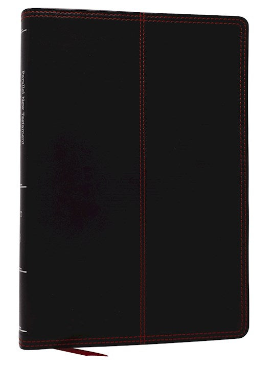 NKJV/NET Parallel New Testament Bible (Comfort Print)-Black Leathersoft