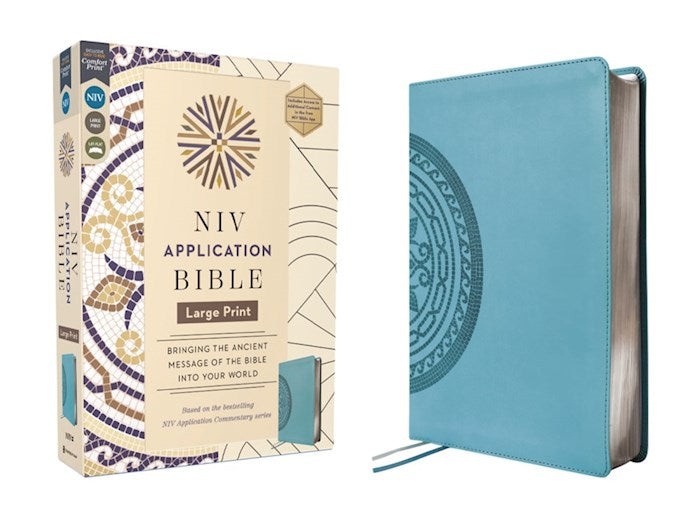 NIV Application Bible (Comfort Print) (RL)-Teal Leathersoft