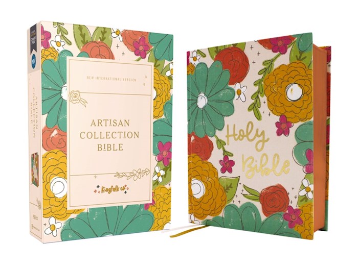 NIV Artisan Collection Bible-Multi-Color/Floral Cloth-Over-Board