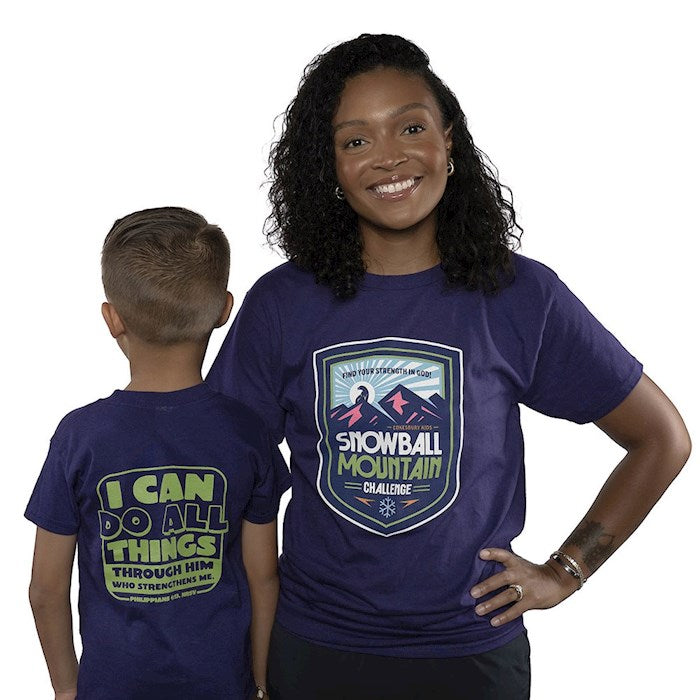 VBS-Snowball Mountain Challenge: Child T-Shirt-Size Large (Size 14-16) (2026)