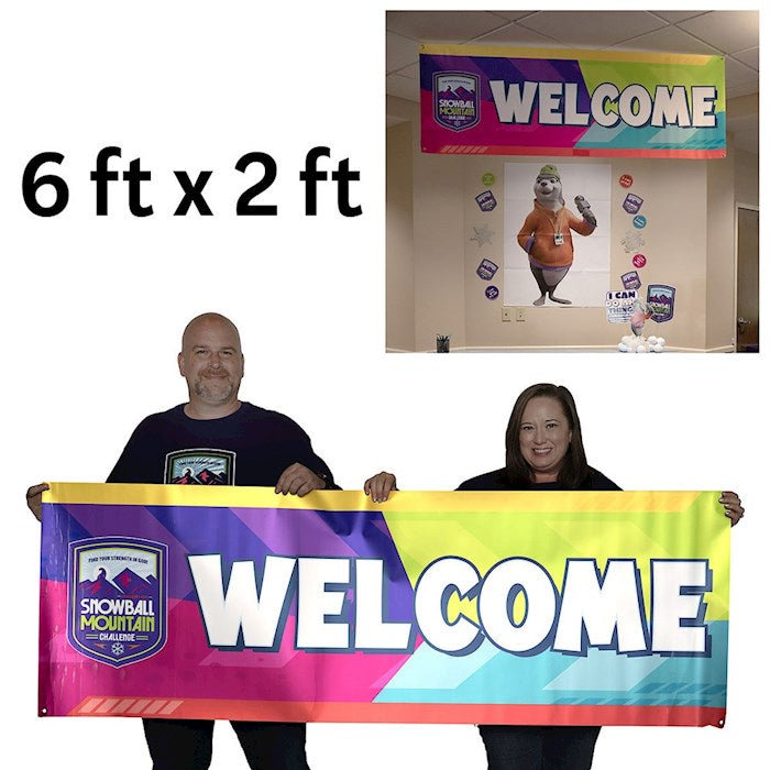 VBS-Snowball Mountain Challenge: Welcome Banner (6&
