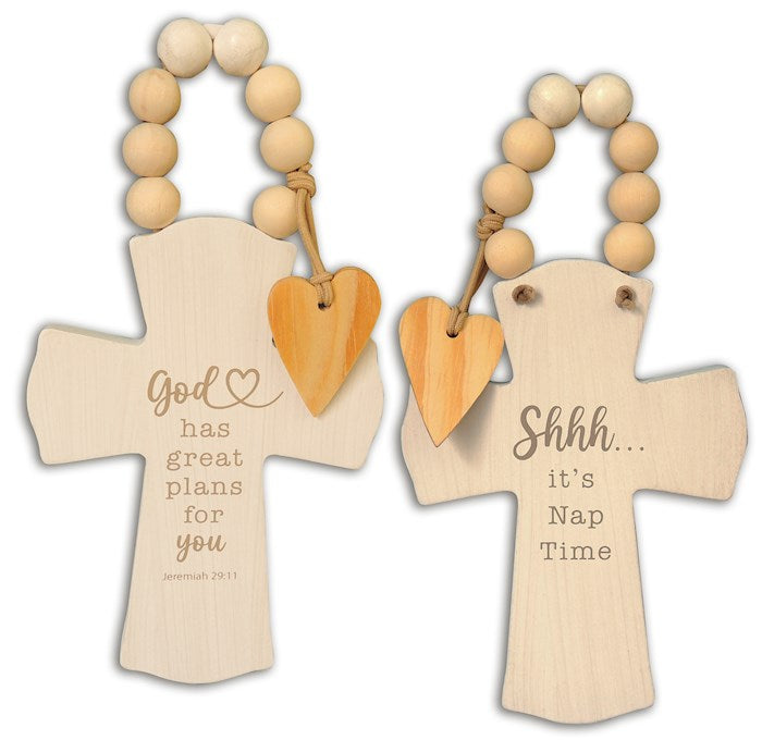 Door Knob Hanger-Cross/God Has Great Plans For You (4-1/2" x 8")