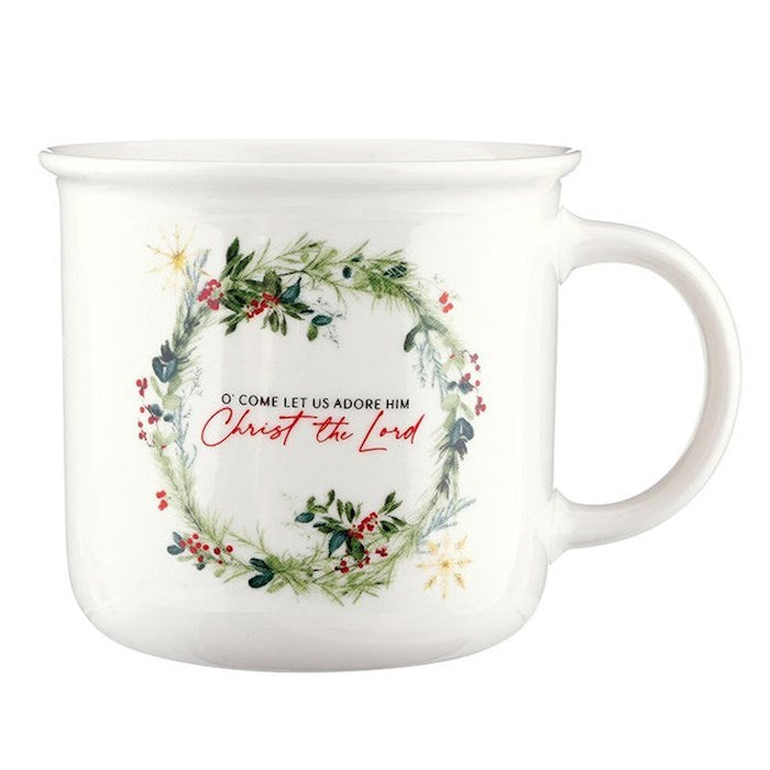 Mug-O Come Let Us Adore Him-Ceramic (13.5 oz)
