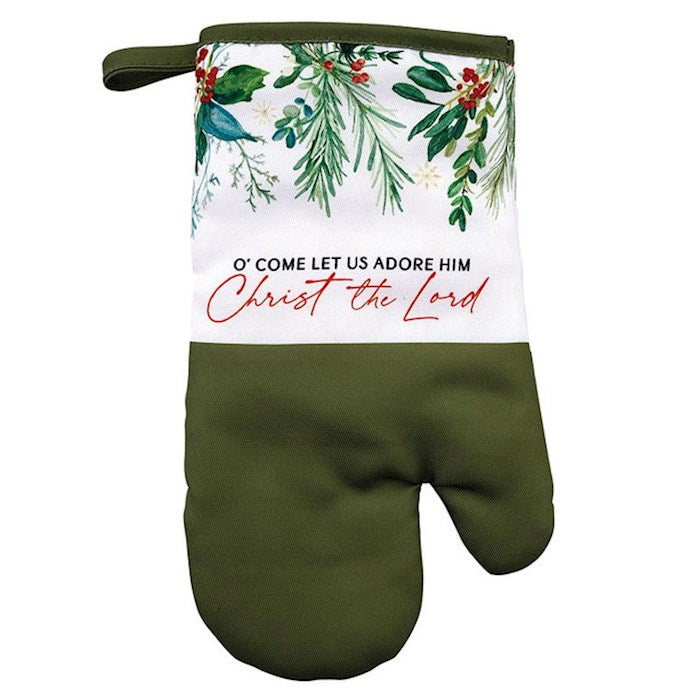 Oven Mitt-O Come Let Us Adore Him