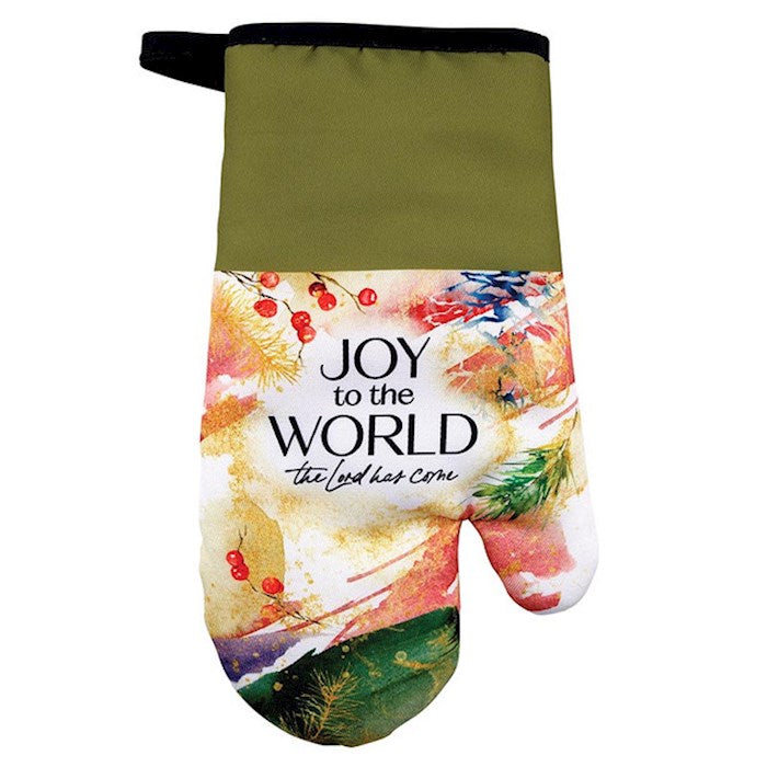 Oven Mitt-Joy To The World The Lord Has Come (6.5" x 11")