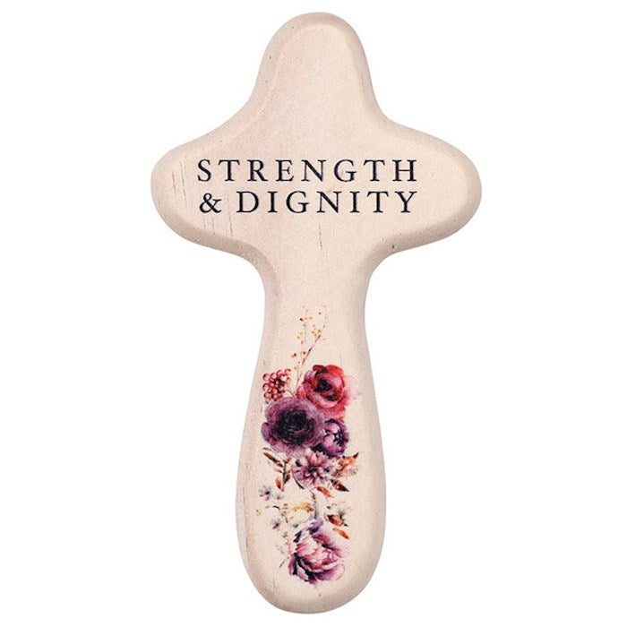 Cross-Handheld-Strength &amp; Dignity