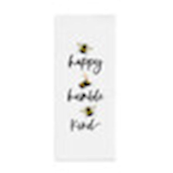 Tea Towel-Happy Humble Kind (16&quot; x 28&quot;) (Pack Of 6)