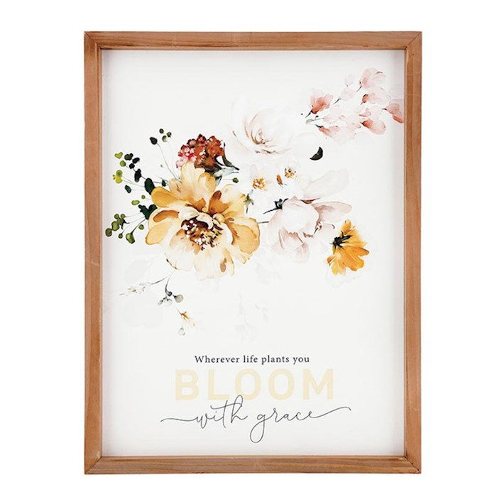 Framed Art-Wherever Life Plants You (12.75" x 16.75)