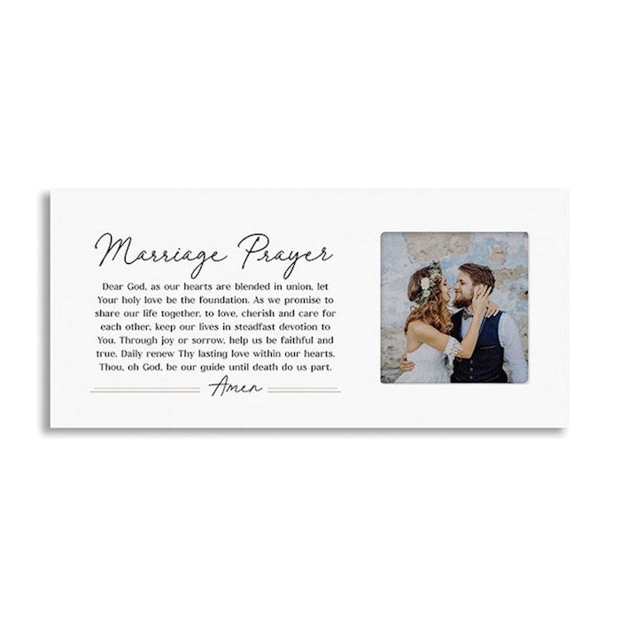 Photo Frame-Wedding-Marriage Prayer (15.75&quot; x 7&quot;)