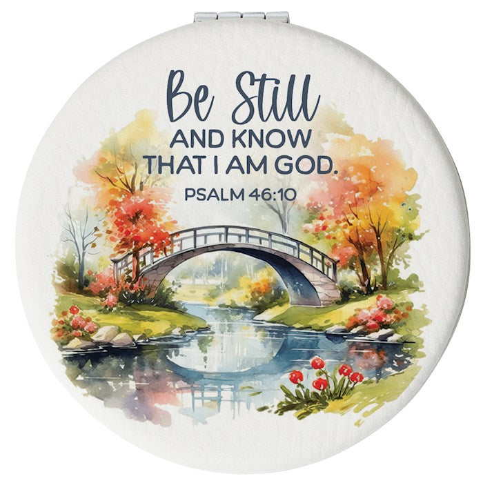 Compact Mirror-Round-Be Still And Know
