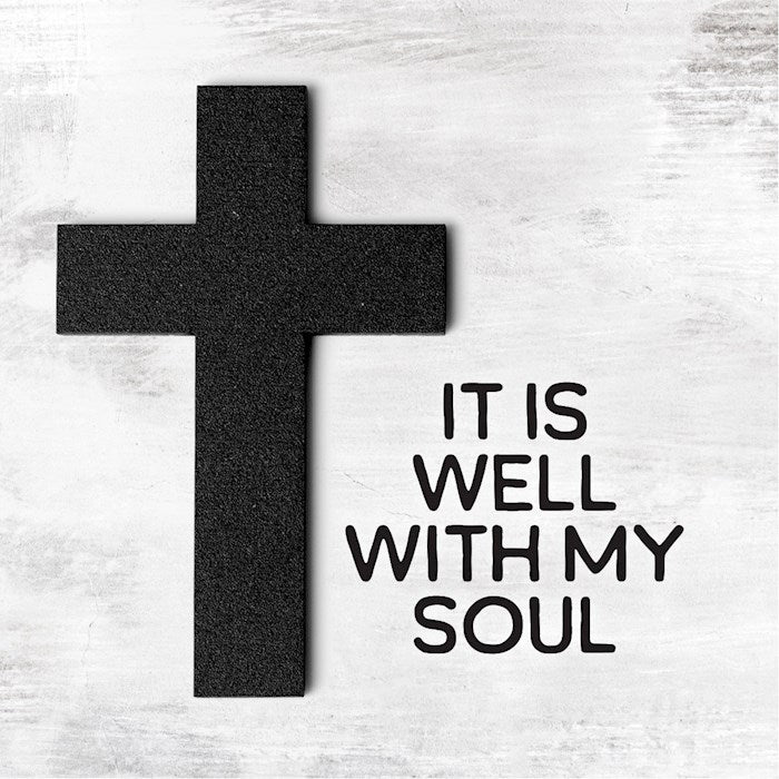 Plaque-It Is Well With My Soul w/Magnetic Back (3.5" x 3.5")
