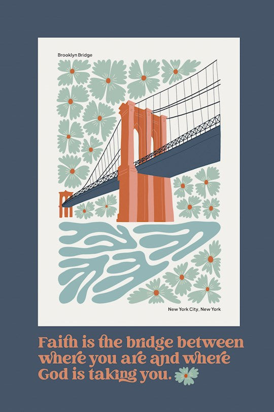Plaque-Faith Is The Bridge (6&quot; x 9&quot;)-MDF (Everyday Series)
